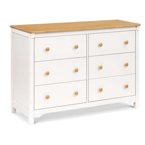 Shea 6-Drawer Dresser - Warm White/Honey
