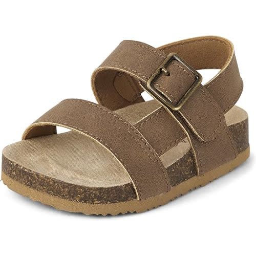 The Children's Place Baby-Boy's and Newborn Flat Buckle Sandals
