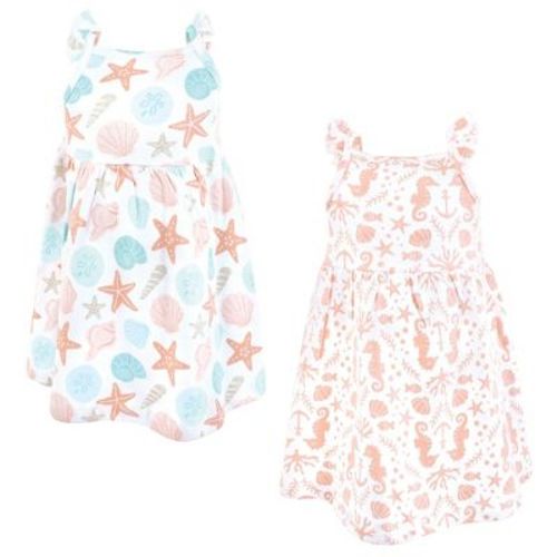Hudson Baby Infant Girls Cotton Dresses, By The Sea