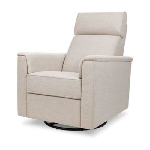 Namesake Willa Plus Power Glider Recliner w/ Power Headrest - Performance Beach Eco-Weave