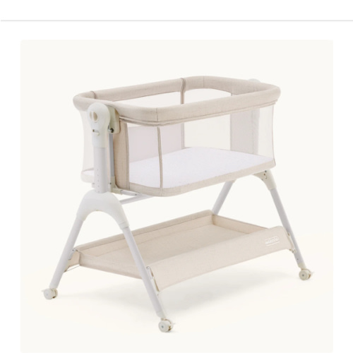 HARPPA Cuddly Sway | 3-in-1 Rocking Baby Bassinet & Bedside Sleeper with Anti-Reflux Mattress for Newborns | Attaches to Bed, Adjustable Height, Tool-Free Setup, Portable Wheels, CPSC Certified, Gentle Rocking Motion | Ideal for Infants, Safe Co-Sleeping
