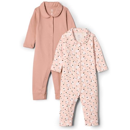 Amazon Essentials x Sofia Grainge Unisex Babies' Sleep and Play Bodysuit, Pack of 2
