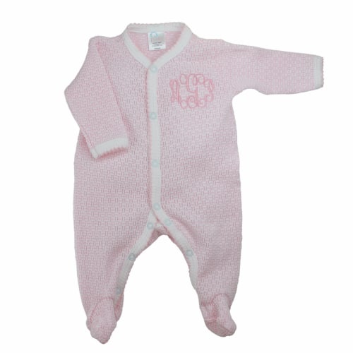 Paty Baby Girl Coming Home Outfit Pink Footie Pajama