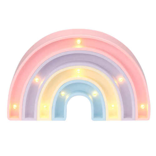 Bedtime Originals Rainbow Hearts Table Top Night Light Soft-Glow LED Lamp