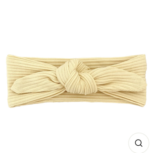 Ribbed Headband - Lemon