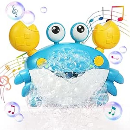 Amazon.com: Deejoy Crab Bubble Bath Maker for The Bathtub,Blows Bubbles and Plays 12 Children’s Songs,Sing-Along Bath Bubble Machine Baby, Toddler Kids Toys Makes Great Gifts for 3 Years Girl Boy (Blue) : Toys & Games