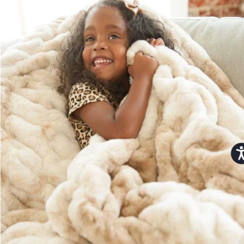 Cotton Candy Caramel Hugs Blanket | Minky Couture