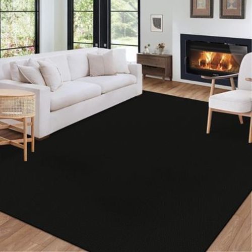 Washable Area Rugs Modern Solid Rug Low Pile Non Slip Carpet