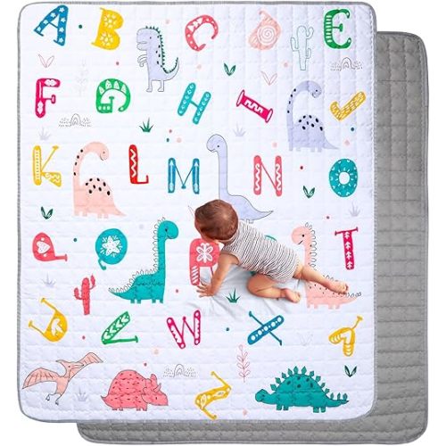 MEM Playpen Mat 71" X 59" Baby Play Mat, Thicken One-Piece Baby Crawling Mat, Non Slip Washable Play Mats for Floor, Cushioned Baby Playmat Floor Mat for Infants, Babies, Toddlers