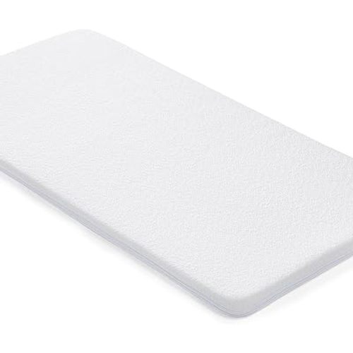 ANGELBLISS Bassinet Mattress Topper, Gel Memory Foam Mattress with Removable Cover Fit for ADOVEL Baby Bassinet Bedside Crib (47" x 23.6"), BabyBond, and ELEMARA Baby Bassinet Bedside Crib