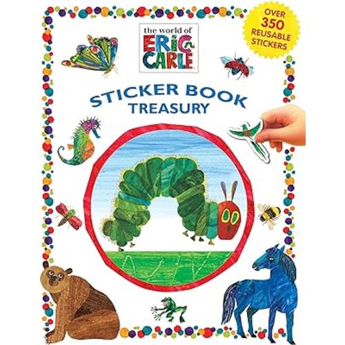 The World of Eric Carle Sticker Book Treasury - Activity Books for kids, 350 reusable stickers, 96 pages of fun