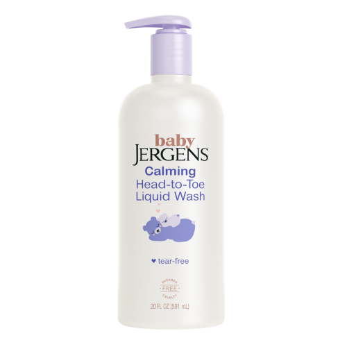 Baby Jergens Calming Head to Toe Liquid Baby Wash, Body Wash and Shampoo, Tear Free, 20 oz