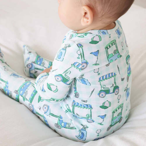 Birdie Babes Zipper Footie | Green