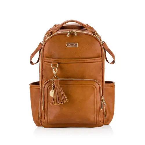Boss Plus™ Large Diaper Bag Backpack - Cognac