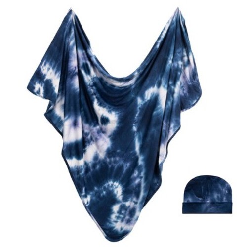 Bazzle Baby Forever Swaddle Wrap, Color: Navy Tie-Dye