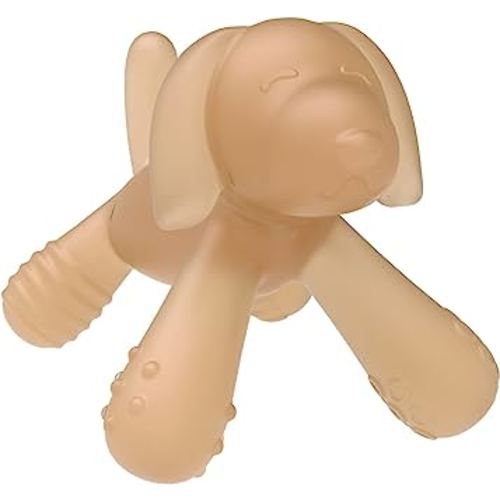 Silicone Teething Toy for Baby 3-6, 12, 18 Months Infant, BPA Free Soft Dog Shape Silicone Baby Teether