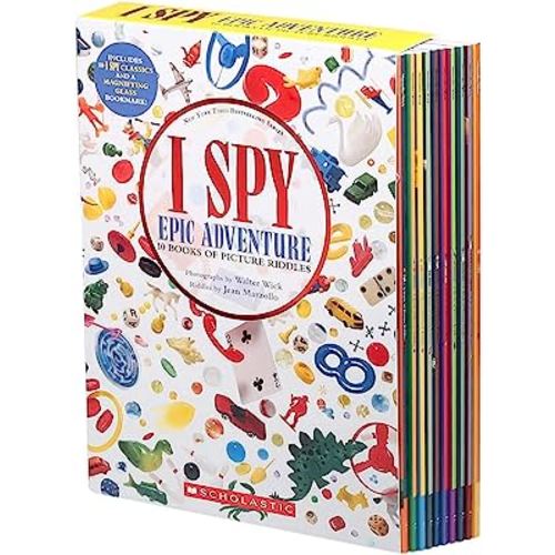 I SPY Epic Advanture 10 Books Of Picture Riddles Box Set With Free Magnifying Glass Bookmark