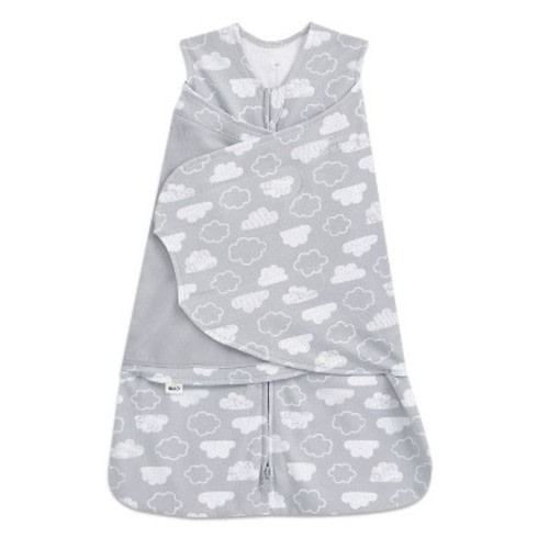 HALO Innovations Sleepsack 100% Cotton Swaddle Wrap, Color: Clouds, Size: S