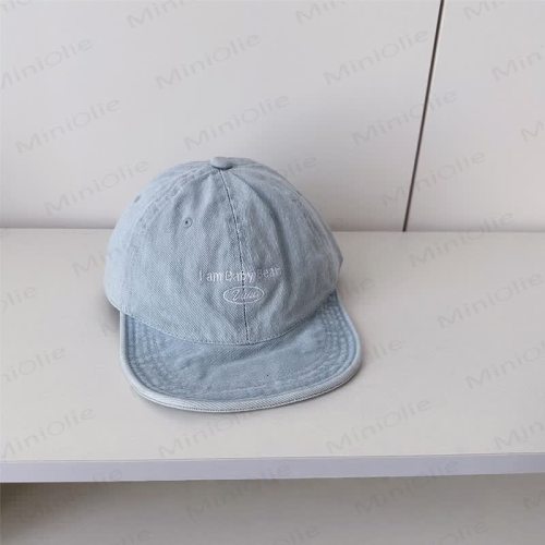I AM BABY BEAR Toddler Denim Peaked Cap
