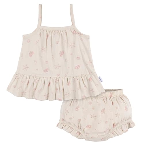 Gerber Baby Girls' Sleeveless Tunic Top and Diaper Cover Set