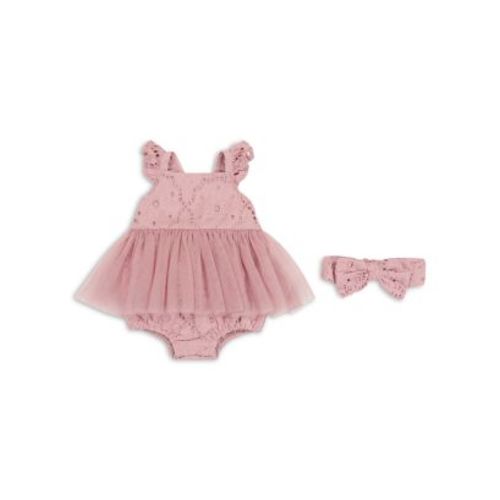Girls' Eyelet Tutu Bodysuit & Headband Set - Baby
