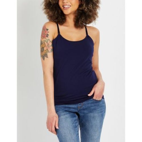 Women's Plus Clip Down Nursing Tank Top Cami - White - Size: 1X - Motherhood Maternity