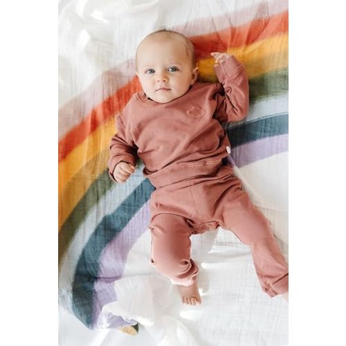 CLEMENTINE KIDS Muslin Infant Swaddles (Rainbow Connection)
