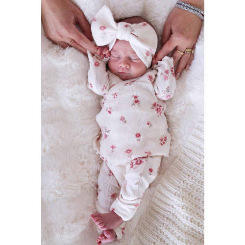 2pc Pointelle Crossover Top & Bottom | Precious Posies