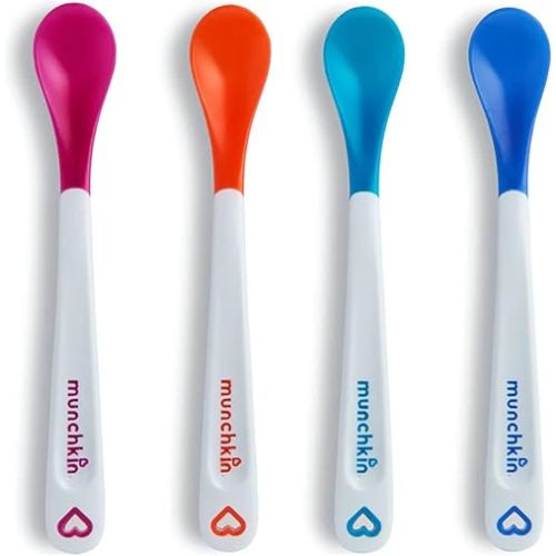 Munchkin® White Hot® Safety Baby Spoons, BPA Free, 4 Pack, Polypropylene