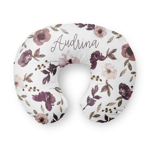 Personalized Nursing Pillow Covers | Demi's Dusty Purple