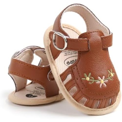 Baby Sandals Infant Boys Girls Summer Dress Flat Shoes Beach Sandals Newborn Crib Shoes First Walkers Prewalkers