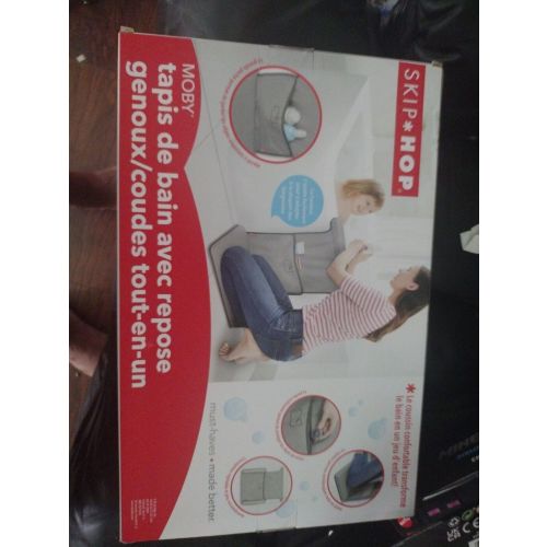 NEW • Skip Hop Grey Baby Moby Bath All-In-One Slip Pocket Elbow Saver & Kneeler