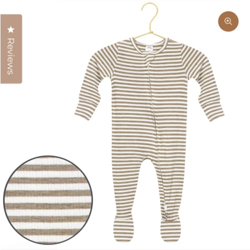 Indy Ribbed Zipper Footies