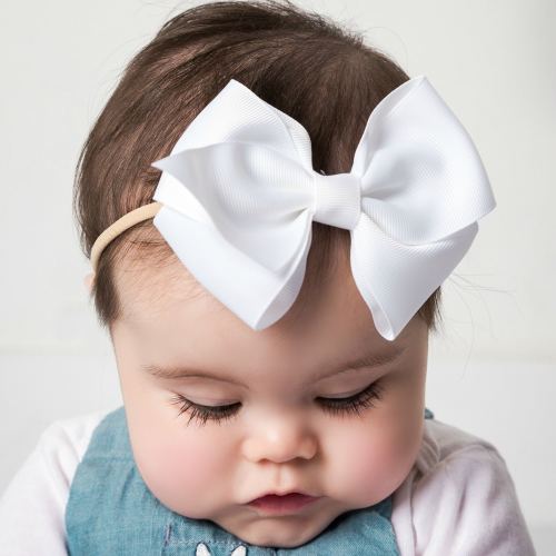 Big Bow Baby Headband, Newborn Headband, Baby Girl Hair Bows, Baby Bow Headband, Toddler Hair Clips,Newborn Bows, Infant Headband, Baby Gift