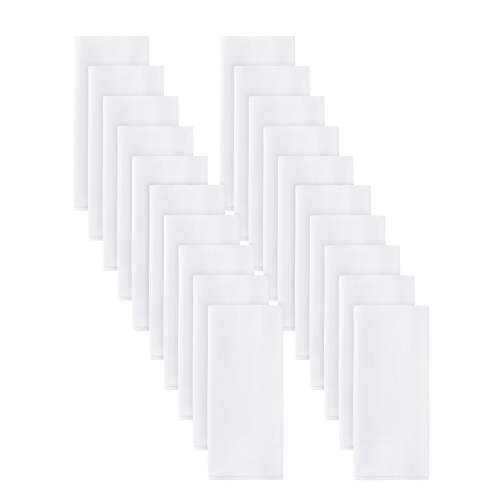 Gerber 20 Pack Flatfold White Cloth Diapers for Babies - 24" x 27" Newborn Diapers - Reusable, Soft & Absorbent 100% Cotton