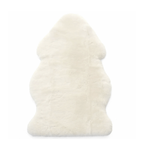 Sheepskin Rug for Babies, 100% Natural, Shorn Lambskin Wool, 2 x 3 Feet, Ivory