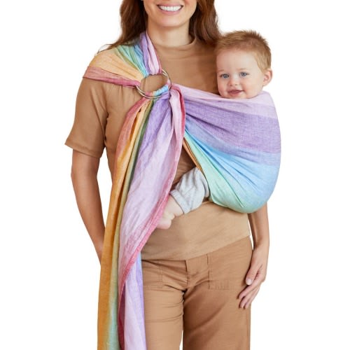 LÍLLÉbaby Ring Sling Rainbow Baby Carrier, Rainbow