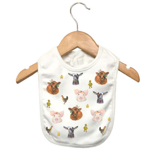 Farm Animals Baby Bib