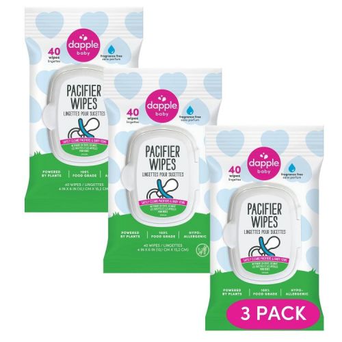 Dapple Baby Unscented Baby Pacifier Cleaning Wipes - 120ct