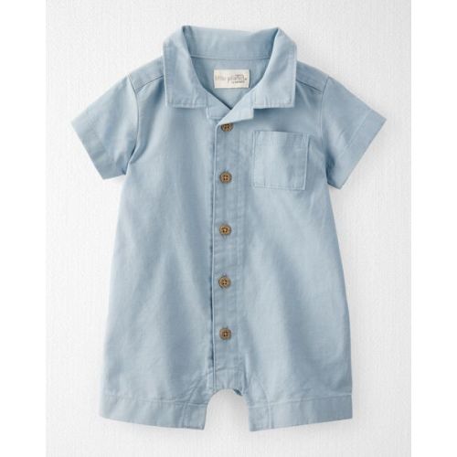 Baby Linen Romper Made with Organic Cotton - Little Planet | Carter's