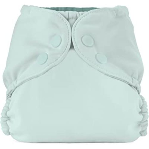 Esembly Cloth Diaper Outer, Waterproof Cloth Diaper Cover, Swim Diaper, Leak-Proof and Breathable Layer Over Prefolds, Flats or Fitteds, Reusable Diaper with Snap Closure, Size 2 (18-35lbs), Mist
