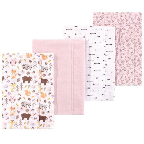 Luvable Friends Hudson Baby Flannel Burp Cloths 4pk