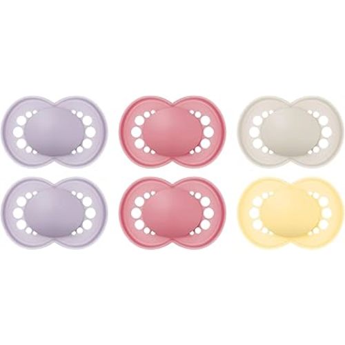 MAM Original Matte Baby Pacifiers, Binky for 6-16 Months, BPA-Free Silicone Nipple, Easy to Clean, Best for Breastfed Babies, Developed with Medical Experts, 6 Count Binkies