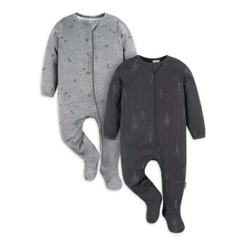 Gerber Baby Boy Sleep ´N Play Footed Cotton Pajamas, 2-Pack, Sizes Newborn - 3/6 Months