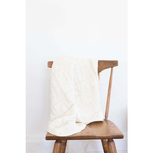 quilted blanket | crib - natural