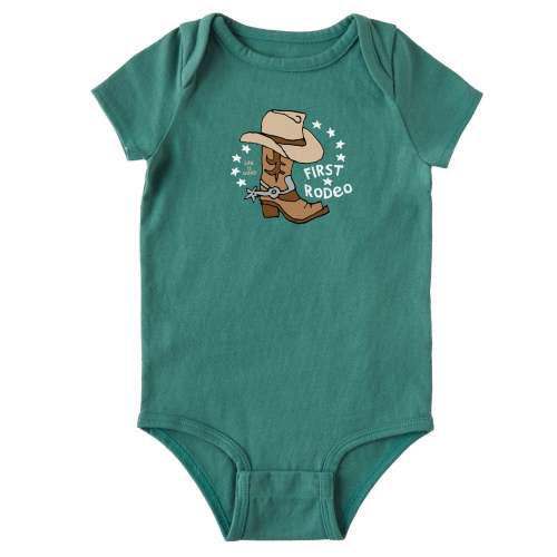 Infant Naive First Rodeo Short Sleeve Crusher Baby Bodysuit | Shop Life is Good