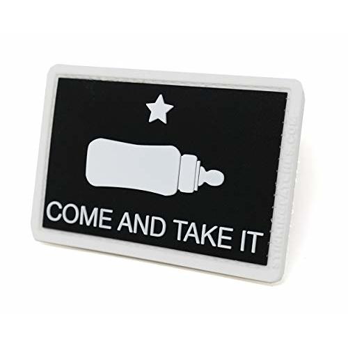 Come and Take It Baby Bottle Diaper Bag PVC Hook and Loop Patch | Funny Tactical Patch