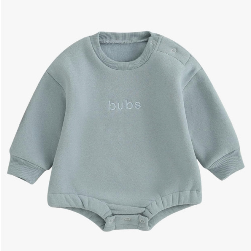 VISGOGO Newborn Infant Baby Boy Girls Oversized Romper Little Dude Sweater Onesie Coming Home Outfit Neutral Clothes