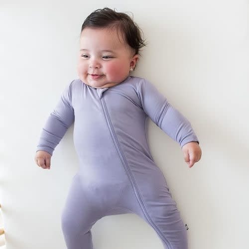 0-3M KYTE BABY Unisex Zipper Closure Footies, Bamboo