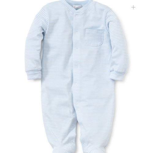 Simple Stripes Blue Footie